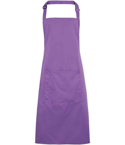 Premier - 'Colours' Bib Apron with Pocket - PR154 RVI ONE
