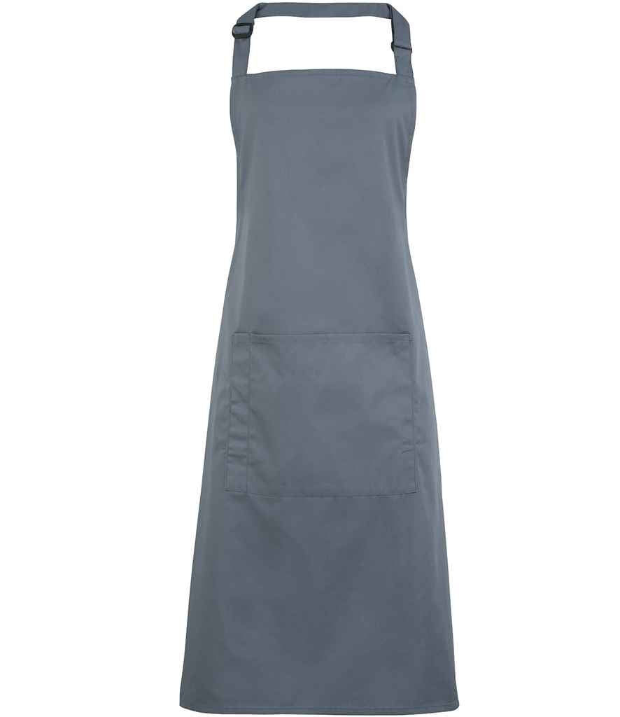 Premier - 'Colours' Bib Apron with Pocket - PR154 STE ONE