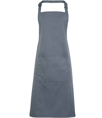 Premier - 'Colours' Bib Apron with Pocket - PR154 STE ONE