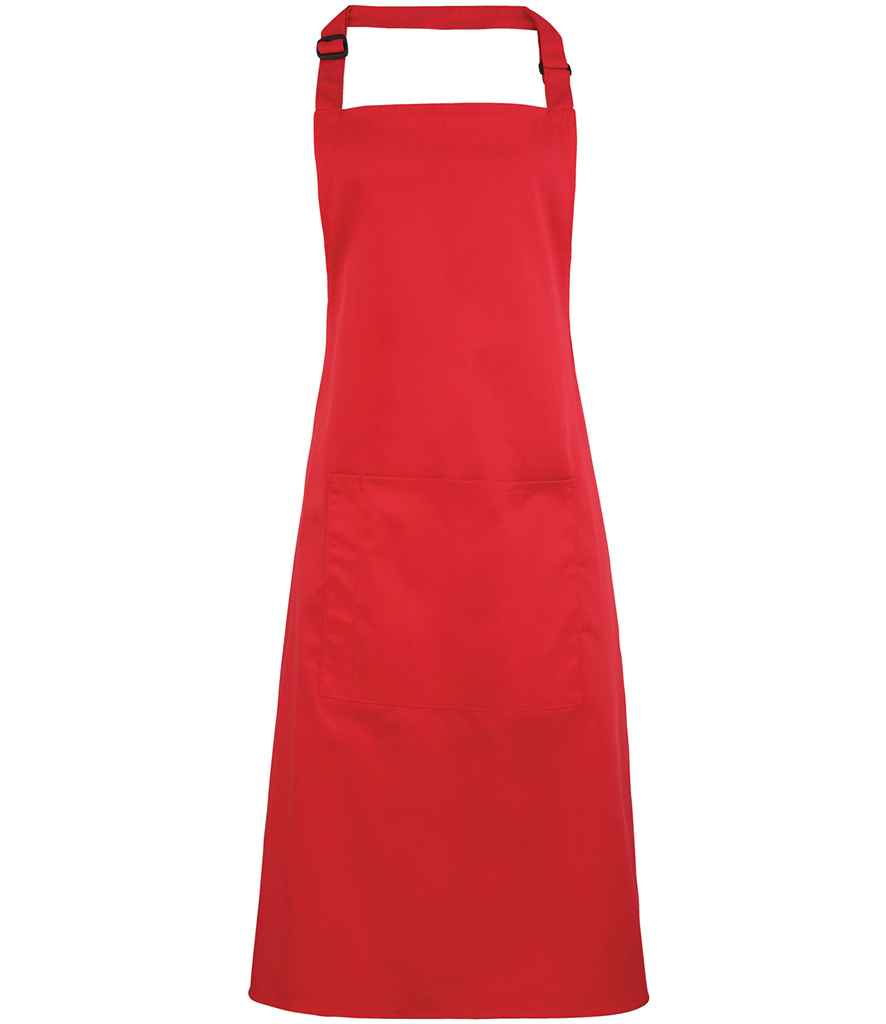 Premier - 'Colours' Bib Apron with Pocket - PR154 STW ONE