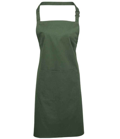 Premier - 'Colours' Bib Apron with Pocket - PR154 MOS ONE
