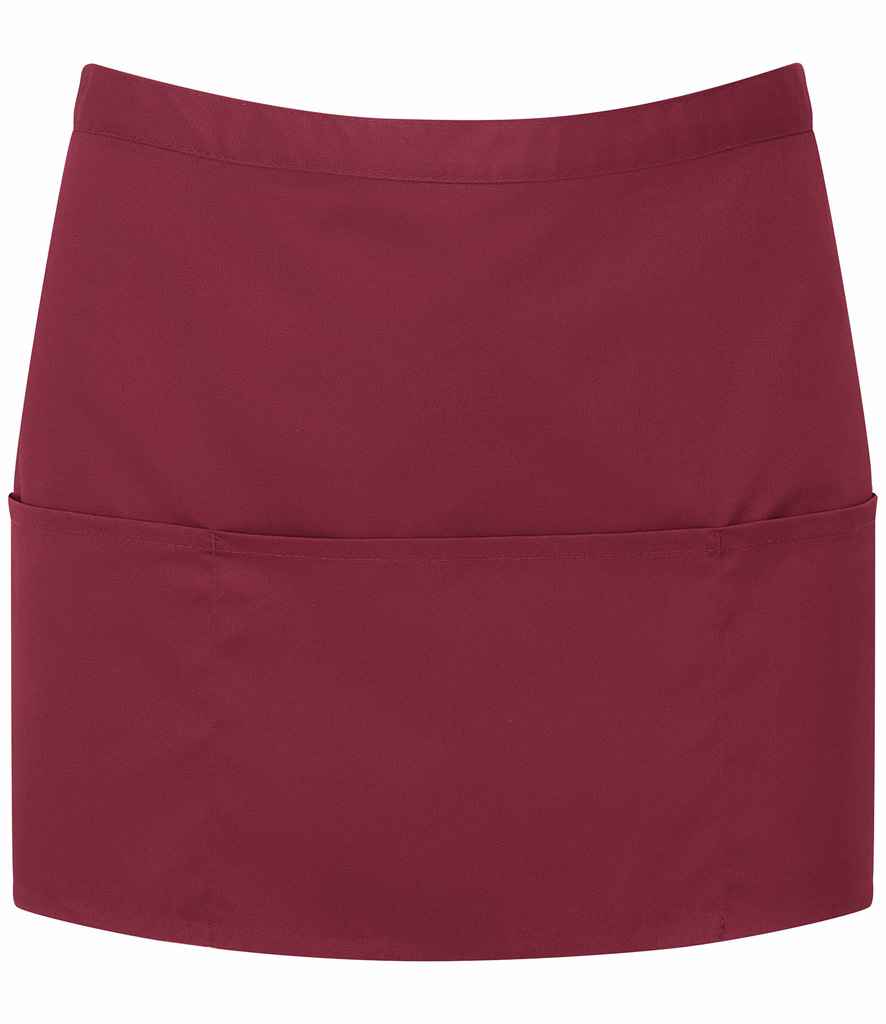 Premier - 'Colours' 3 Pocket Apron - PR155 BUR ONE