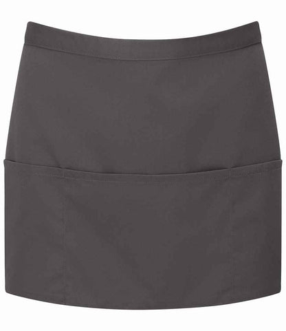 Premier - 'Colours' 3 Pocket Apron - PR155 DGY ONE
