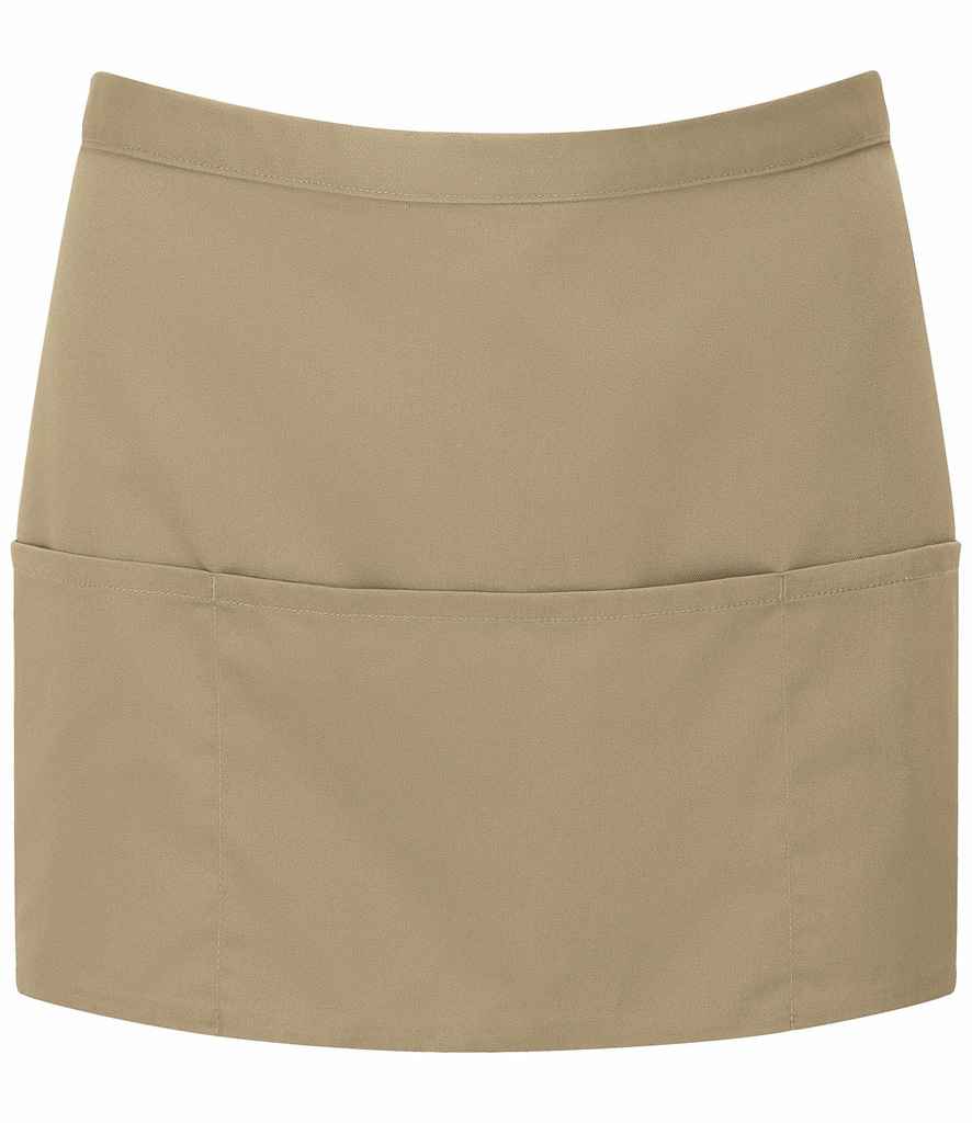 Premier - 'Colours' 3 Pocket Apron - PR155 KHA ONE
