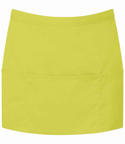 Premier - 'Colours' 3 Pocket Apron - PR155 LIM ONE