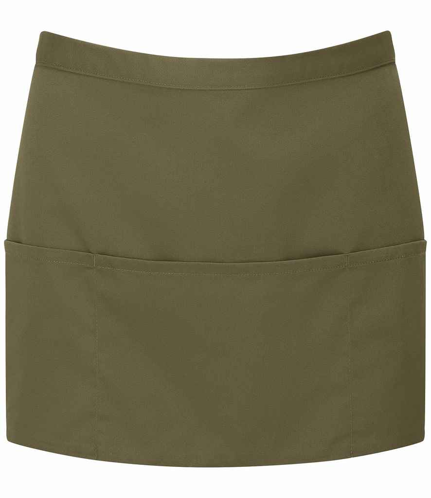 Premier - 'Colours' 3 Pocket Apron - PR155 OLI ONE