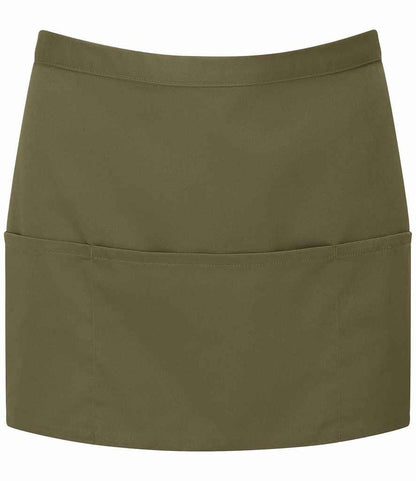 Premier - 'Colours' 3 Pocket Apron - PR155 OLI ONE