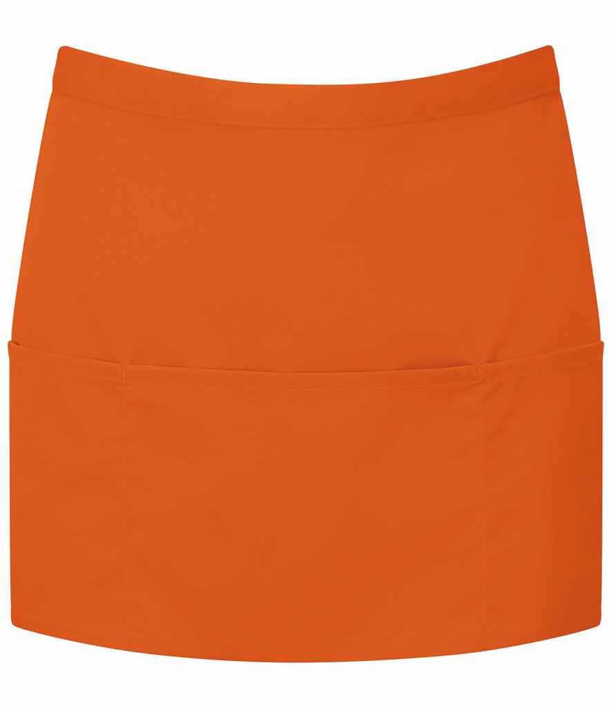 Premier - 'Colours' 3 Pocket Apron - PR155 ORA ONE