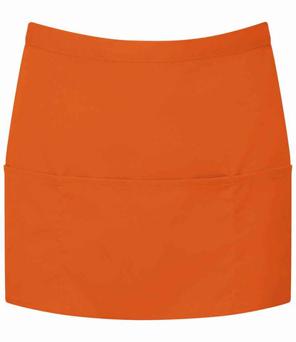Premier - 'Colours' 3 Pocket Apron - PR155 ORA ONE