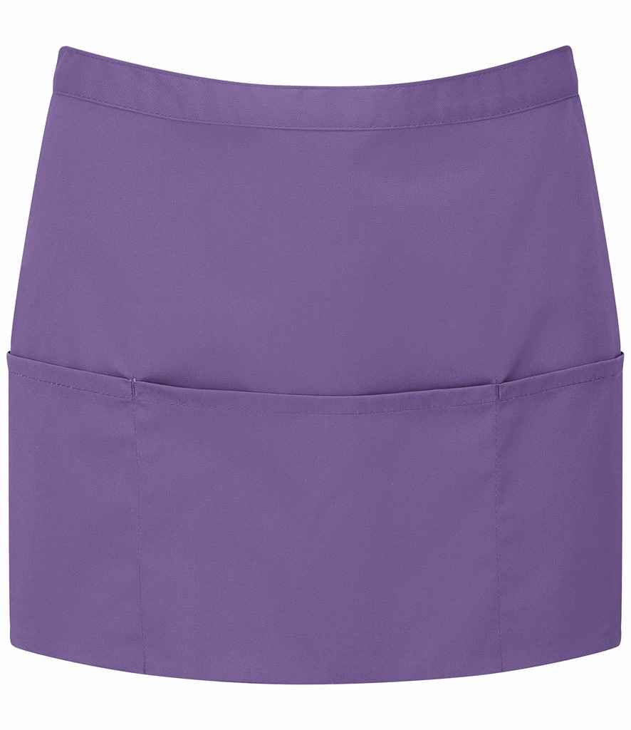 Premier - 'Colours' 3 Pocket Apron - PR155 PUR ONE