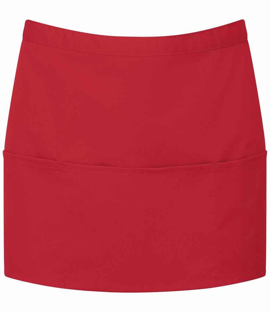 Premier - 'Colours' 3 Pocket Apron - PR155 RED ONE