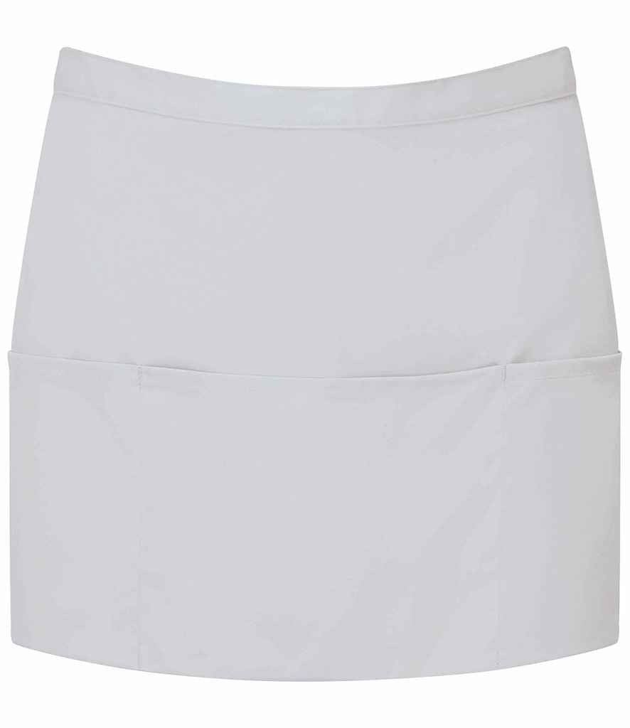Premier - 'Colours' 3 Pocket Apron - PR155 SIL ONE