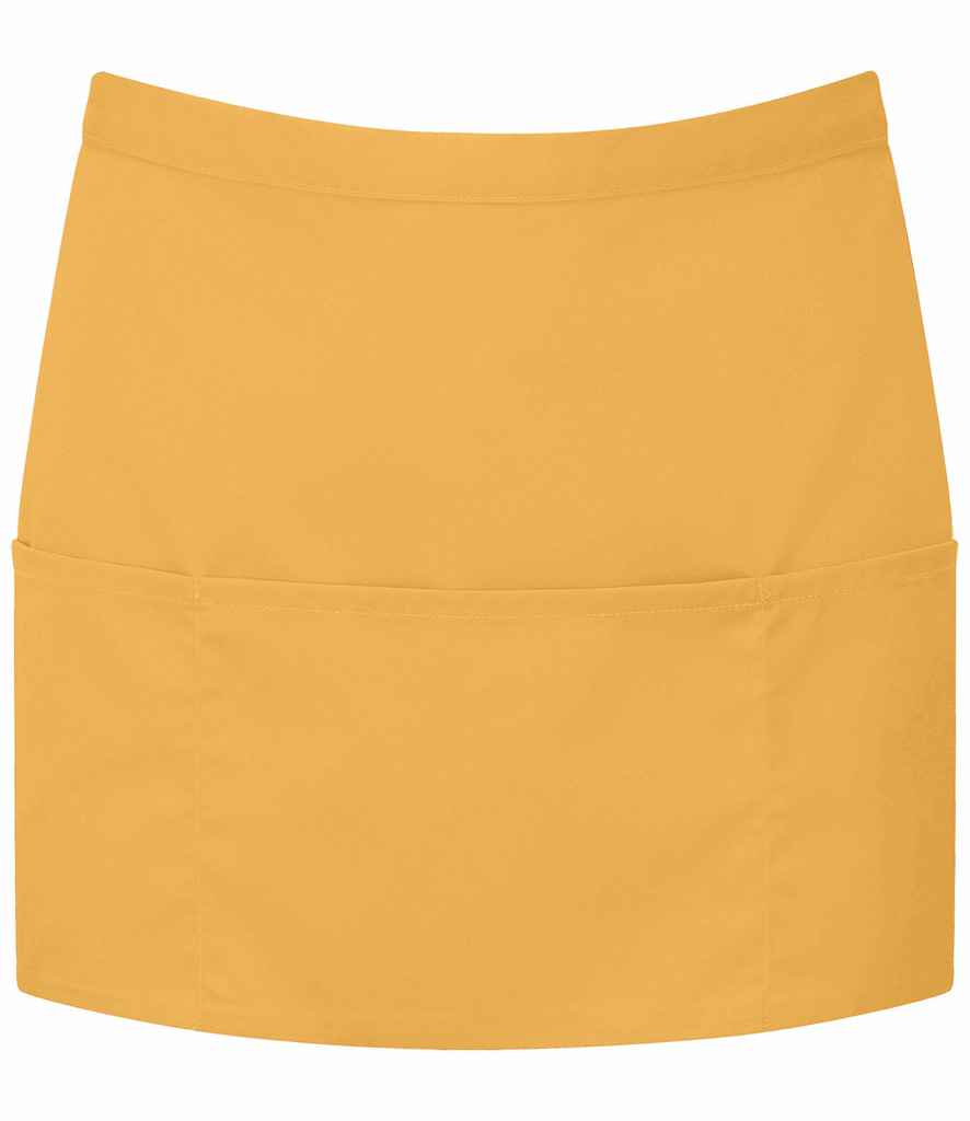 Premier - 'Colours' 3 Pocket Apron - PR155 SUN ONE
