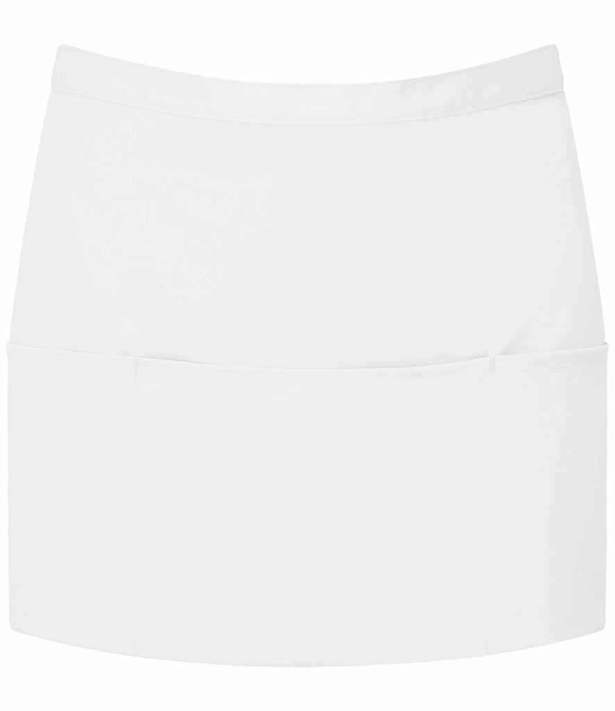 Premier - 'Colours' 3 Pocket Apron - PR155 WHI ONE