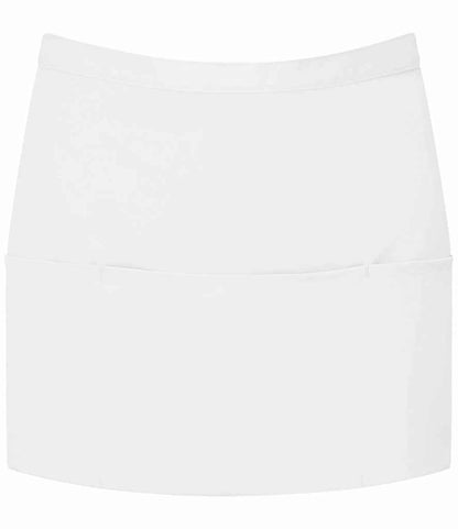 Premier - 'Colours' 3 Pocket Apron - PR155 WHI ONE