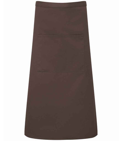 Premier - 'Colours' Bar Apron - PR158 BRN ONE