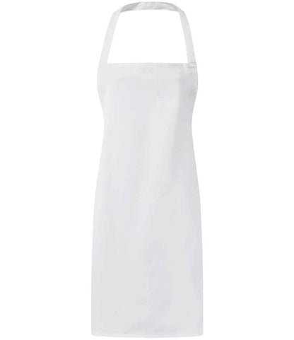 Premier - Essential Bib Apron - PR165 WHI ONE