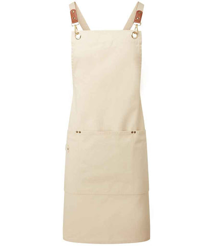 Premier - Clip 'n' Clasp Cross Back Bib Apron - PR182 BLK ONE