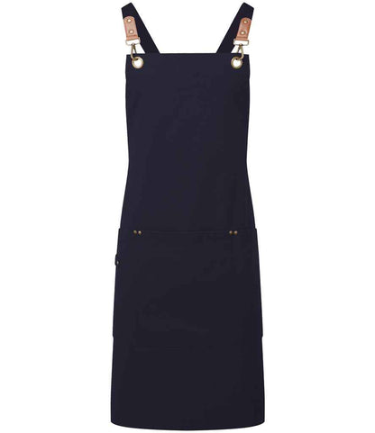 Premier - Clip 'n' Clasp Cross Back Bib Apron - PR182 NAV ONE