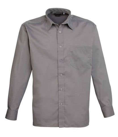Premier - Long Sleeve Poplin Shirt - PR200 DGY 14.5