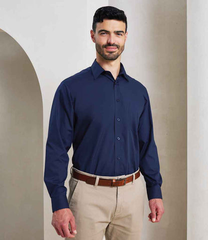 Premier - Long Sleeve Poplin Shirt - PR200 NAV 14.5