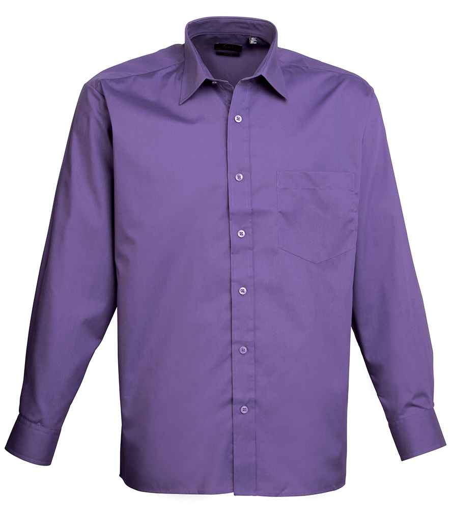Premier - Long Sleeve Poplin Shirt - PR200 PUR 14.5