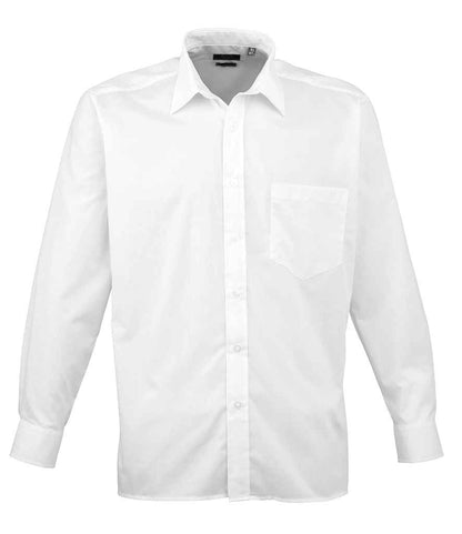 Premier - Long Sleeve Poplin Shirt - PR200 WHI 14.5