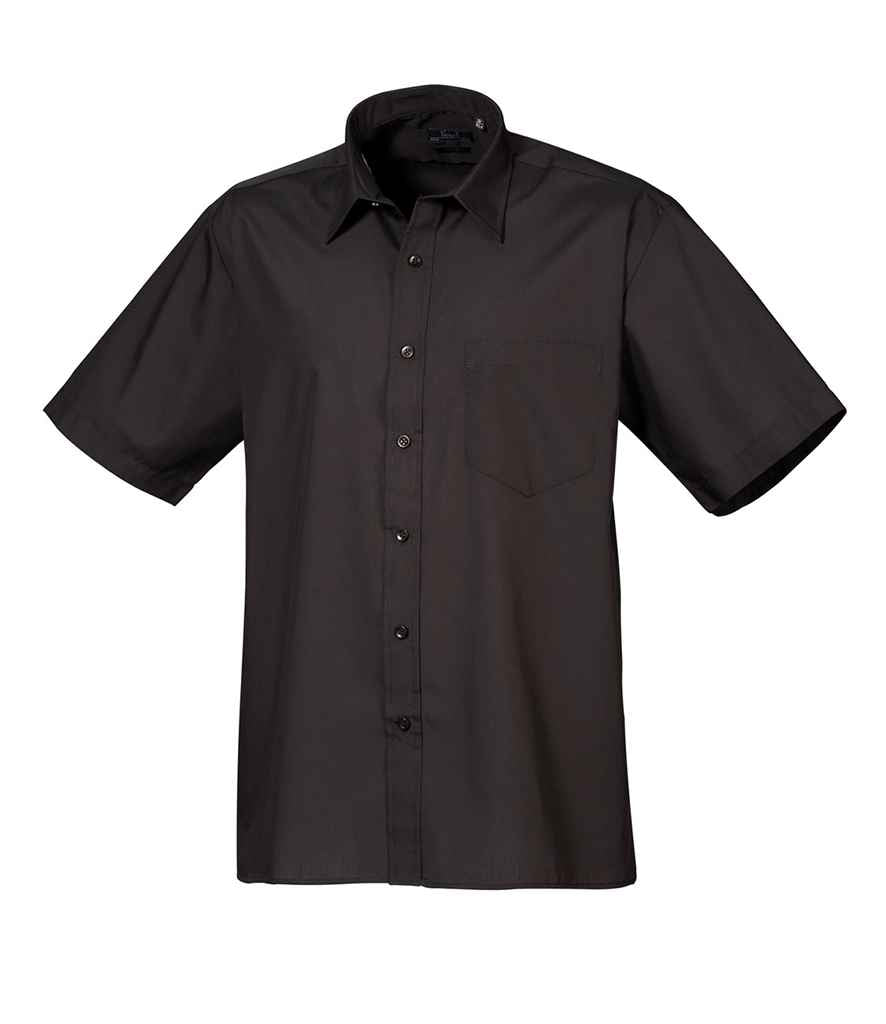 Premier - Short Sleeve Poplin Shirt - PR202 BLK 14.5