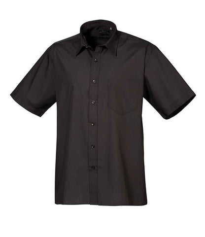 Premier - Short Sleeve Poplin Shirt - PR202 BLK 14.5