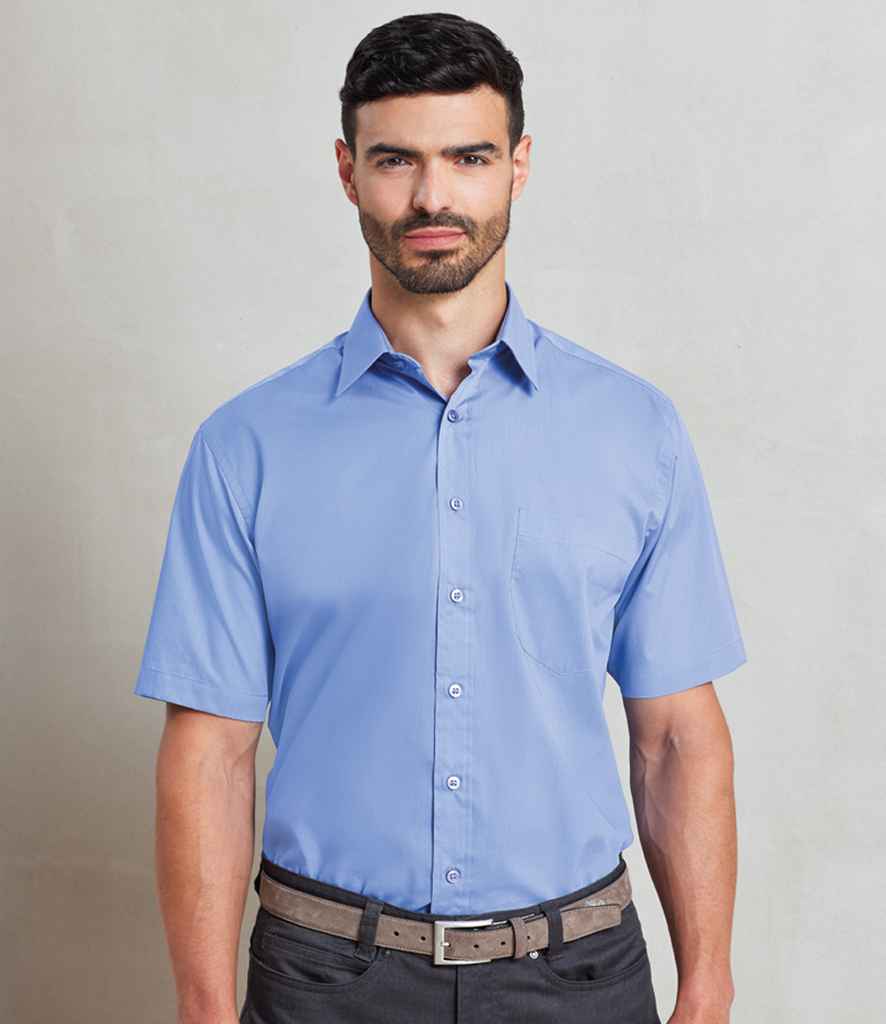 Premier - Short Sleeve Poplin Shirt - PR202 MBL 14.5