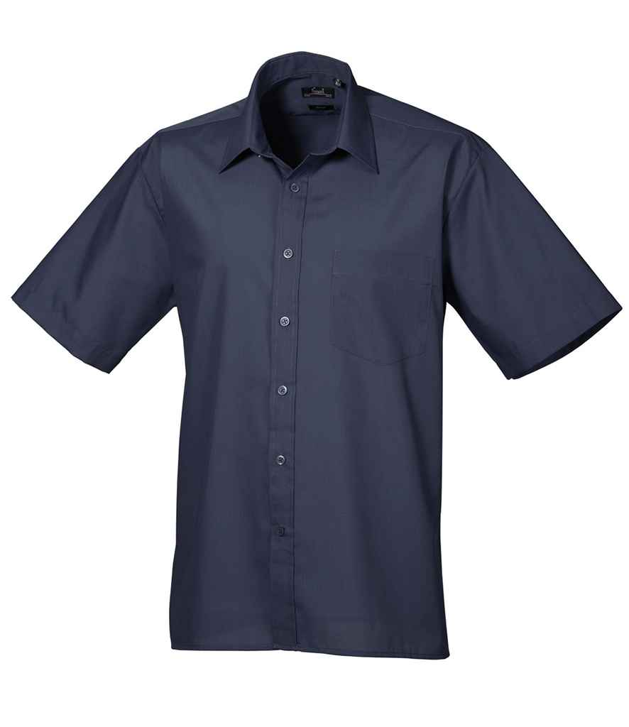 Premier - Short Sleeve Poplin Shirt - PR202 NAV 14.5