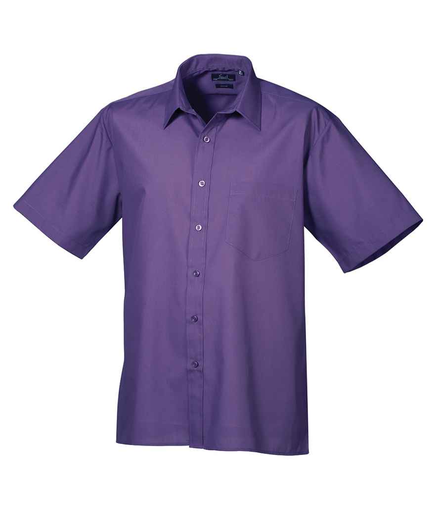 Premier - Short Sleeve Poplin Shirt - PR202 PUR 14.5