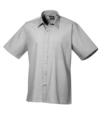 Premier - Short Sleeve Poplin Shirt - PR202 SIL 14.5