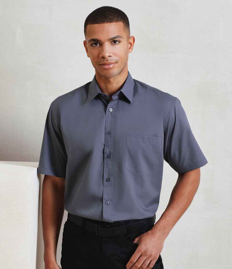 Premier - Short Sleeve Poplin Shirt - PR202 STE 14.5