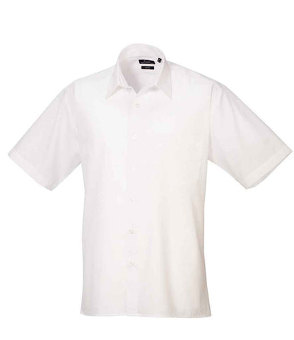 Premier - Short Sleeve Poplin Shirt - PR202 WHI 14.5