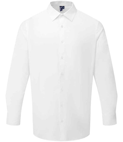 Premier - Recyclight® Long Sleeve Poplin Shirt - PR203 BLK S