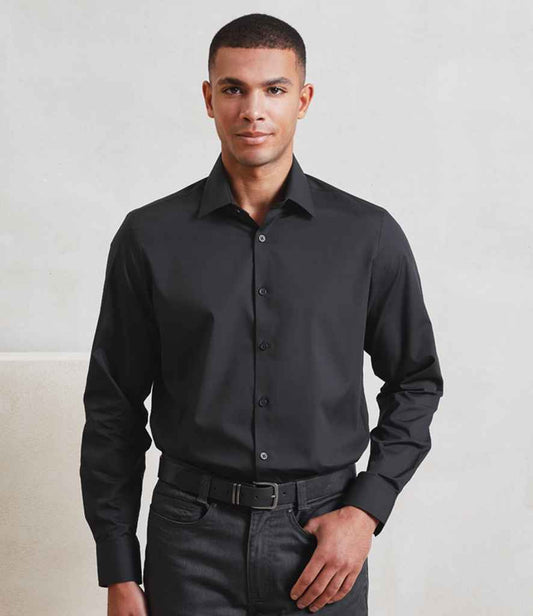 Premier - Recyclight® Long Sleeve Poplin Shirt - Pierre Francis