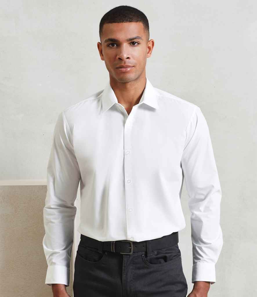 Premier - Supreme Long Sleeve Poplin Shirt - PR207 WHI 14.5
