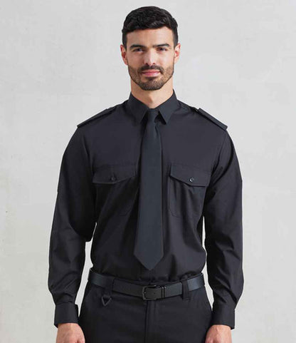 Premier - Long Sleeve Pilot Shirt - PR210 BLK 14.5