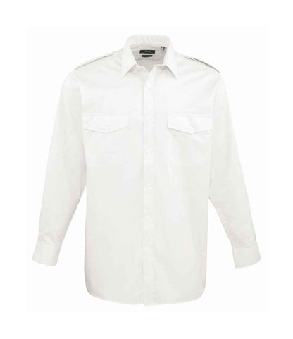 Premier - Long Sleeve Pilot Shirt - PR210 BLK 14.5