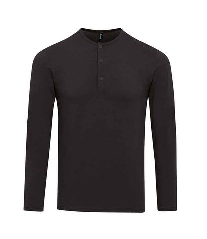 Premier - Long John Roll Sleeve T-Shirt - PR218 BLK XS