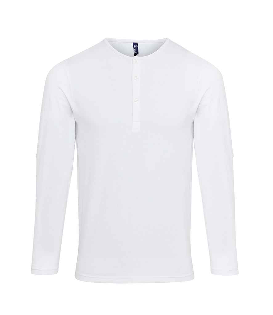 Premier - Long John Roll Sleeve T-Shirt - PR218 BLK XS