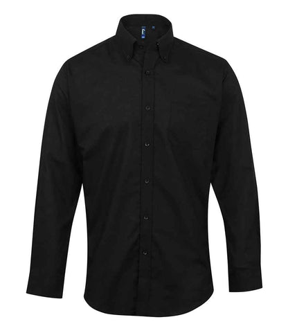 Premier - Signature Long Sleeve Oxford Shirt - PR234 BLK 14.5