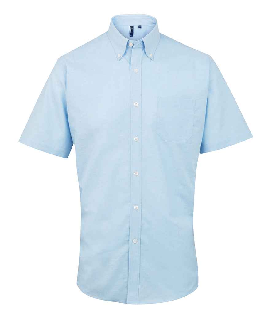 Premier - Signature Short Sleeve Oxford Shirt - PR236 WHI 14.5