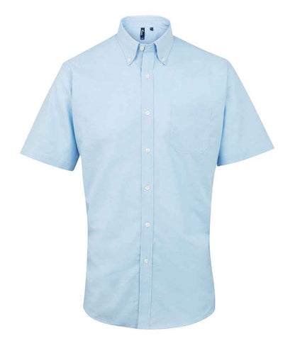 Premier - Signature Short Sleeve Oxford Shirt - PR236 WHI 14.5