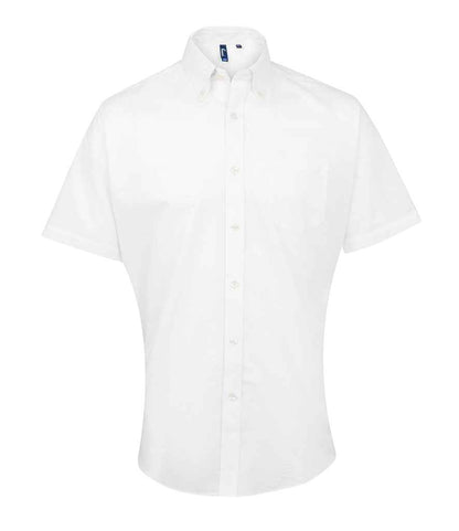Premier - Signature Short Sleeve Oxford Shirt - PR236 WHI 14.5