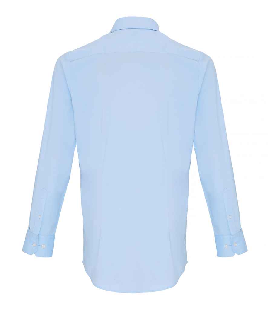 Premier - Long Sleeve Stretch Fit Poplin Shirt - Pierre Francis