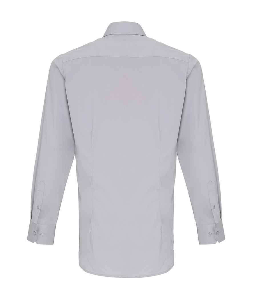 Premier - Long Sleeve Stretch Fit Poplin Shirt - Pierre Francis