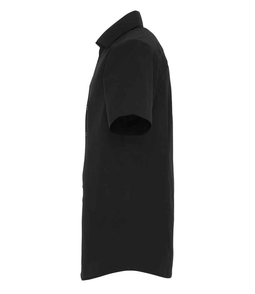 Premier - Short Sleeve Stretch Fit Poplin Shirt - Pierre Francis