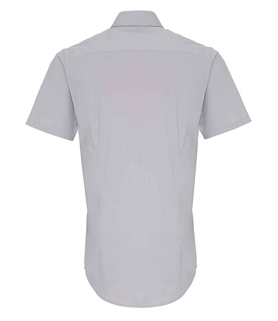 Premier - Short Sleeve Stretch Fit Poplin Shirt - Pierre Francis